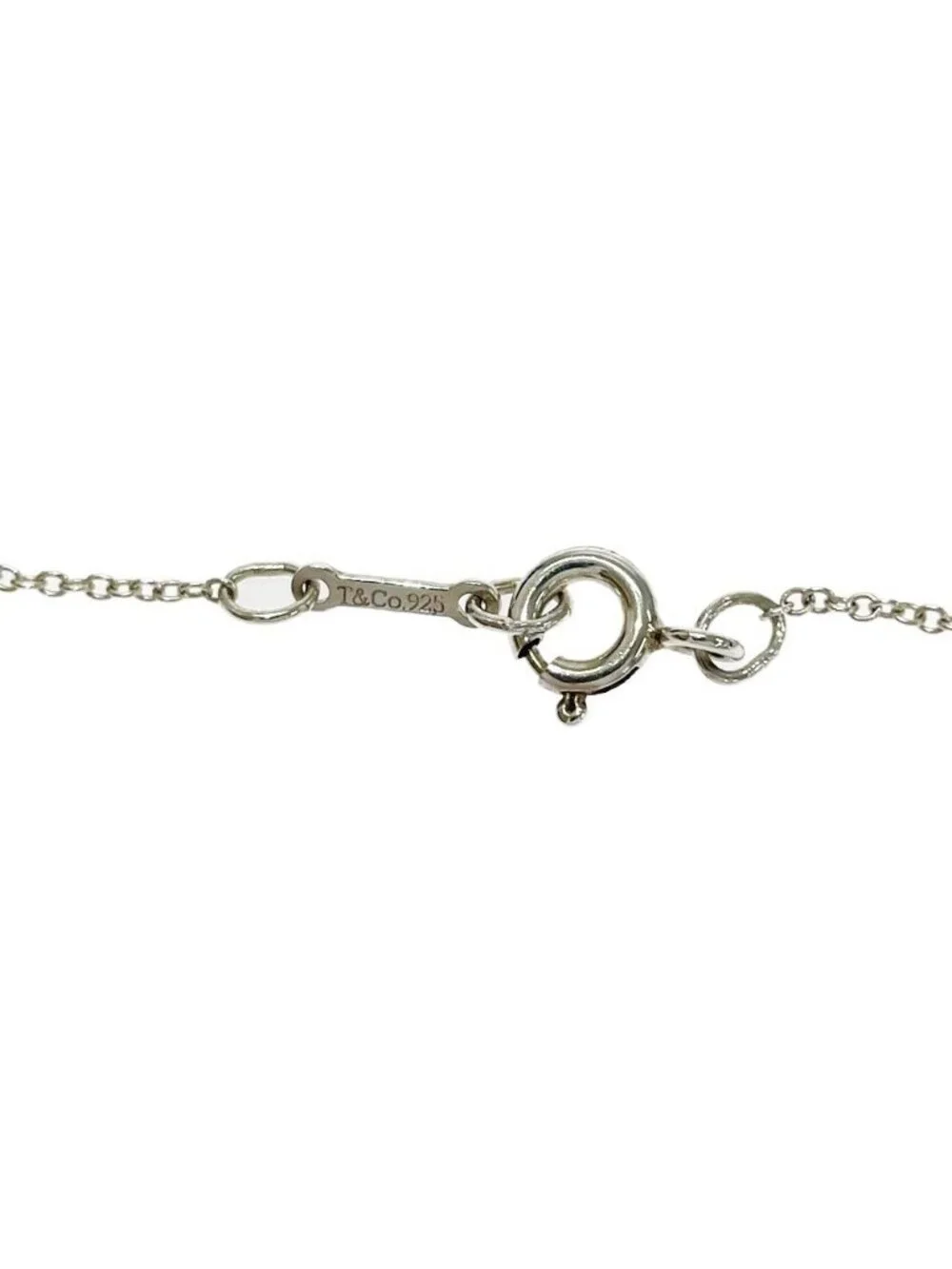 Tiffany & Co Silver Diamond Loving Heart Necklace